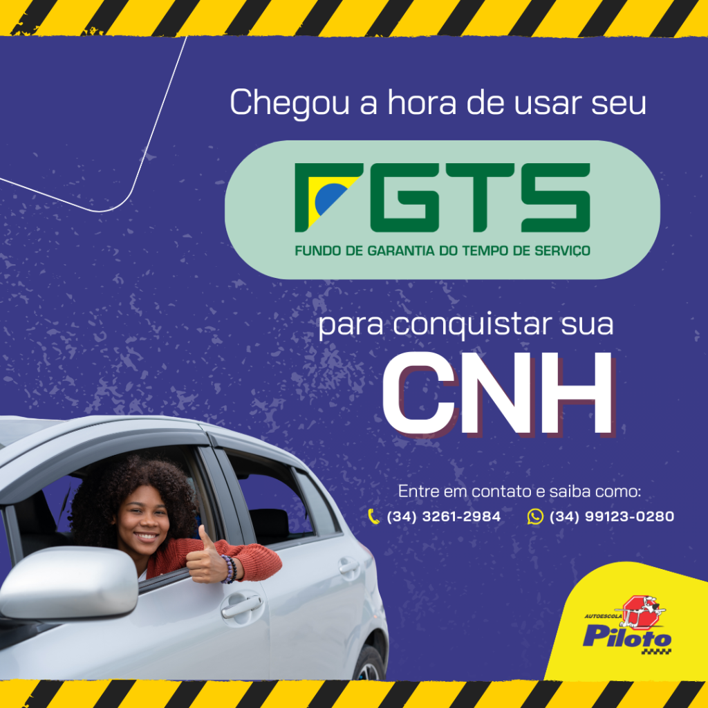Use seu FGTS para conquistar sua habilitação! Você sabia que agora você pode realizar o seu sonho de tirar a sua habilitação SEM PARCELAMENTO e SEM FINANCIAMENTO usando seu FGTS? 🤩💼 Na Autoescola Piloto, você pode usar o seu FGTS para pagar a sua primeira habilitação ou adição de categoria, incluindo todas as taxas e exames nesta negociação. Visite agora mesmo a Autoescola Piloto e faça já a sua simulação! E SE VOCÊ NÃO TEM O FGTS... A Autoescola Piloto parcela sua habilitação em até 24x no cartão! 💳🚗 Não tem para ninguém! Venha para a Autoescola Piloto e conquiste sua liberdade no trânsito!