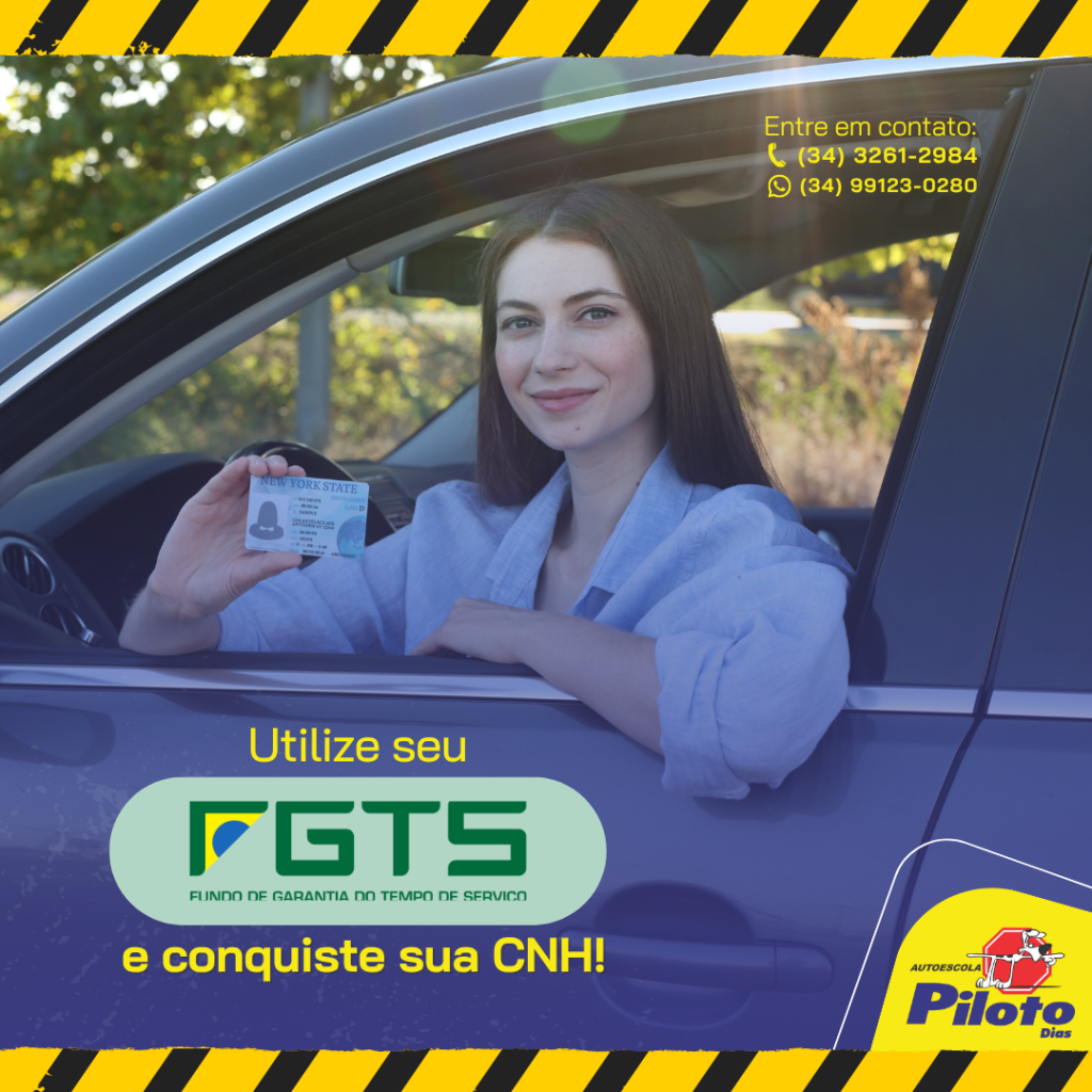 Use seu FGTS para tirar sua Habilitação! Você sabia que pode usar seu FGTS para tirar sua habilitação? Na Autoescola Piloto, essa conquista fica mais acessível.