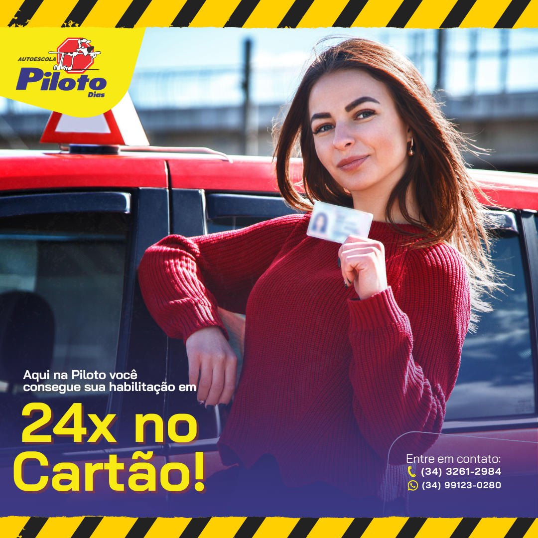 Parcelamos sua habilitação em até 24x! Facilidade, praticidade e um atendimento que te acompanha em cada etapa.
