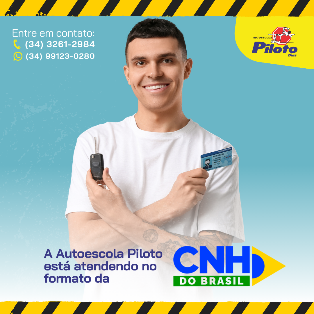 A autoescola piloto está atendendo no formato da CNH do Brasil! Procure a Autoescola Piloto e saiba como dar entrada no seu processo no novo formato da CNH do Brasil!