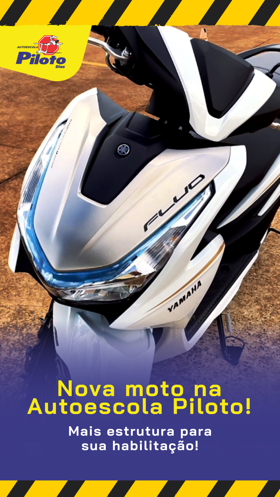 Moto nova Novidade na Autoescola Piloto!