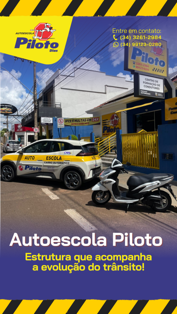 Veículos novos na piloto. Entre em contato e comece sua habilitação com quem entende do assunto.