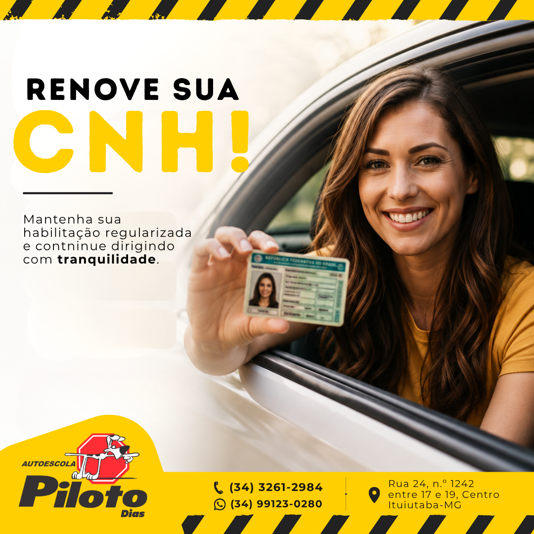Renovação CNH. Manter a habilitação regularizada é importante para continuar dirigindo com tranquilidade e evitar dores de cabeça no dia a dia. Sua CNH está próxima do vencimento?