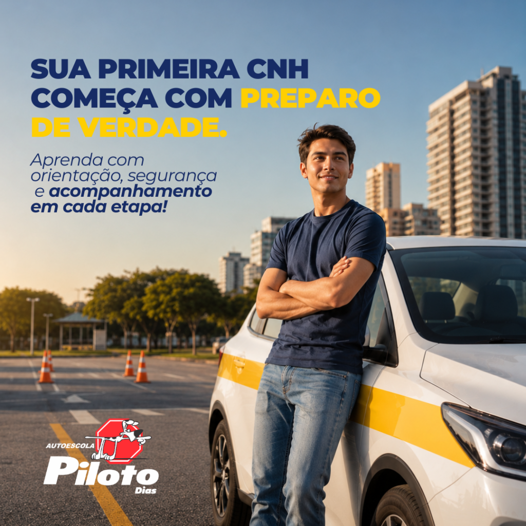 Primeira habilitação Na Autoescola Piloto, você conta com orientação, estrutura e acompanhamento para começar esse processo com mais tranquilidade.