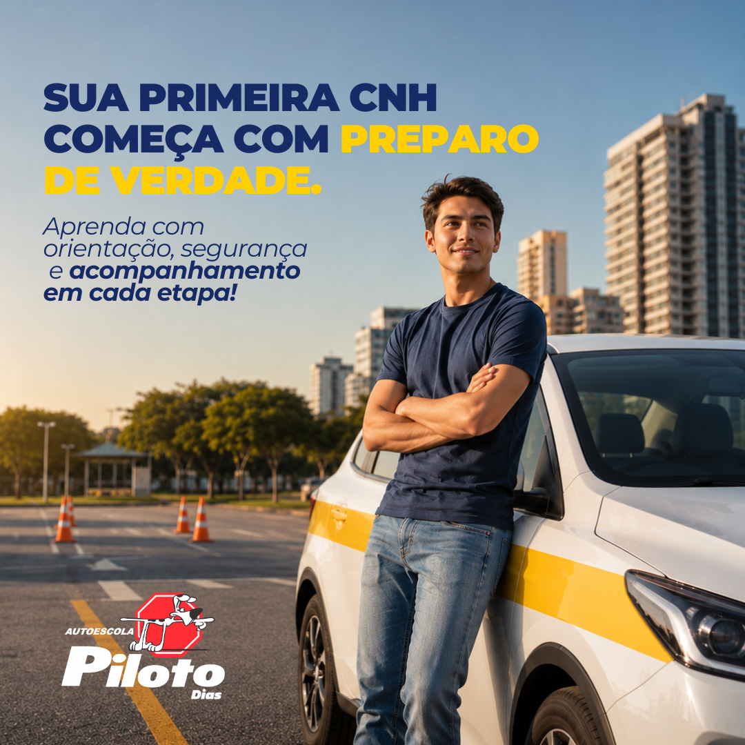 Primeira habilitação Na Autoescola Piloto, você conta com orientação, estrutura e acompanhamento para começar esse processo com mais tranquilidade.