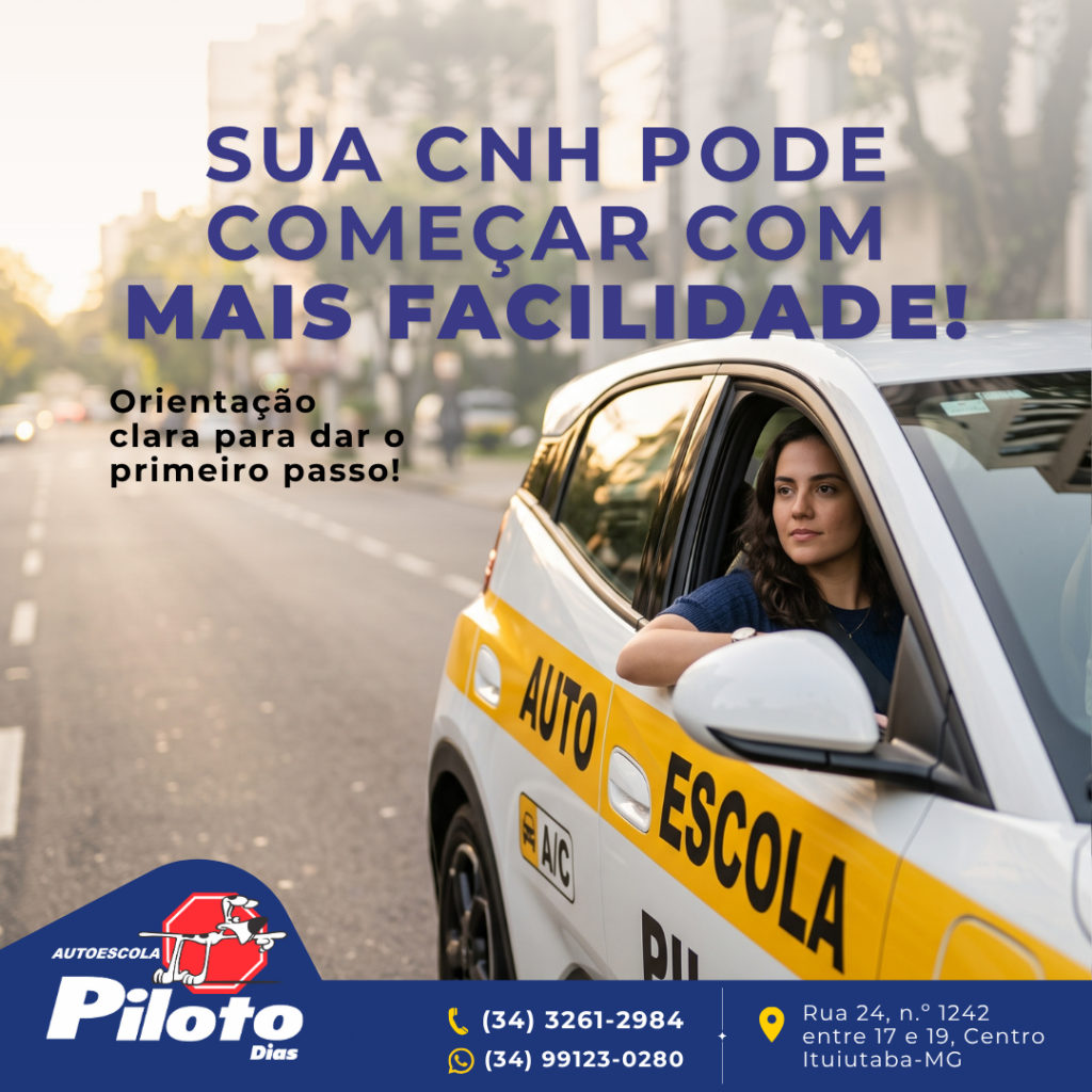 Facilidade para começar sua habilitação! Tirar sua CNH não precisa ser um processo confuso. Fale com a Piloto e dê o primeiro passo para sua CNH.